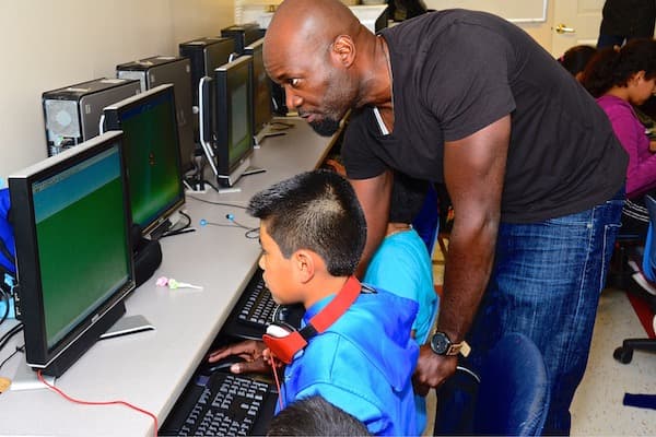 Emmanuel works at Second Story's Computer Learning Center