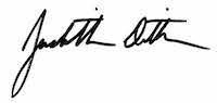 Judith Dittman's Signature