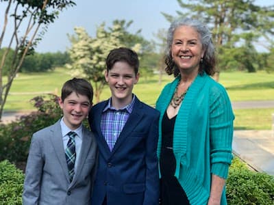 Renee and grandsons