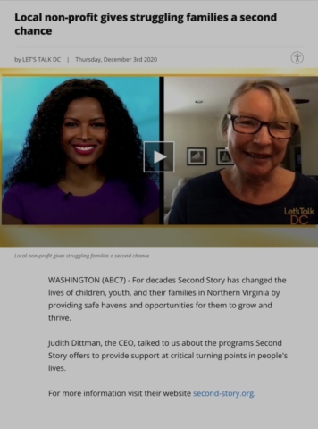 2019 Screenshot of WJLA Interview with Judith Dittman