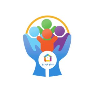 hands holding people image with logo